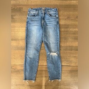 Mother The Looker Ankle Step Fray-Wash: Exposed Secret Sister-Size 29